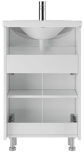 Тумба-умывальник напольный Айсберг Мечта 55 белый DM2329T+4607152360509