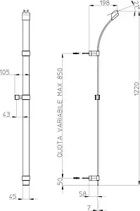 Душевая стойка Bossini Aqua Life хром D45056.030 Душевая стойка Bossini Aqua Life хром D45056.030, 4