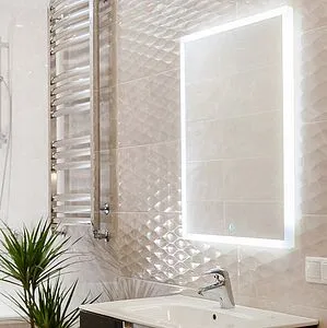 Зеркало с подсветкой Continent Naomi Led 40x64 с подогревом белый ЗЛП692, 3