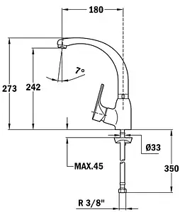Смеситель для кухни Teka MTP 915 хром 469150210, 2