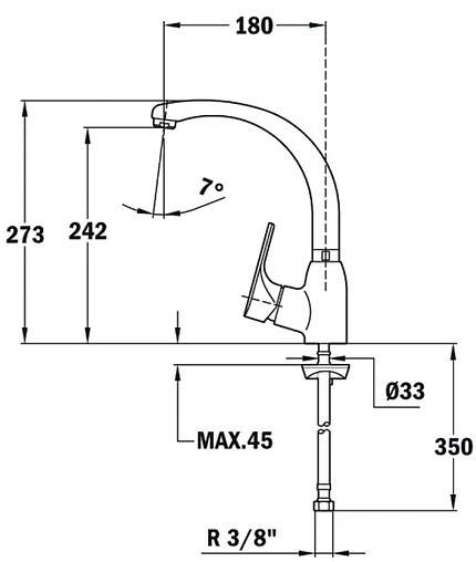 Смеситель для кухни Teka MTP 915 хром 469150210