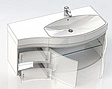 Тумба-умывальник подвесная Aquanet Опера 115 R белый 00169654+00169399