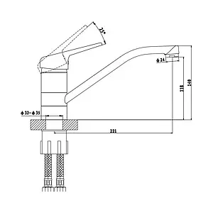 Смеситель для кухни Gross Aqua Nord хром 3509514C-G0147 Смеситель для кухни Gross Aqua Nord хром 3509514C-G0147, 2