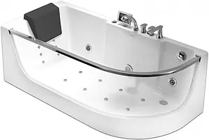 Ванна акриловая с гидромассажем Gemy 165x80 L G9227 K L, 1