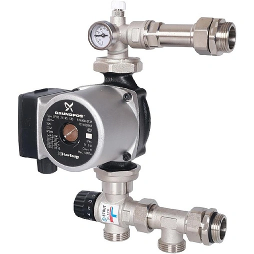 Узел насосно-смесительный с насосом Grundfos UPSO 25-65 130 Stout SDG-0120-004001