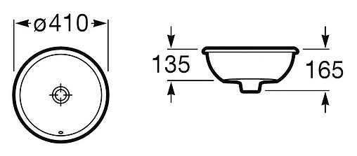 Раковина Roca Foro 41 белый 327884000