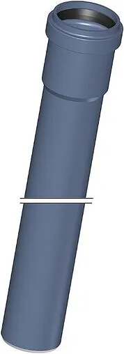 Труба канализационная внутренняя бесшумная D=32мм L=1000мм Poloplast POLO-KAL NG 02003