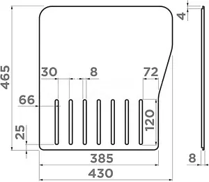 Разделочная доска Omoikiri CB-MARU-86 дуб 4999030 Разделочная доска Omoikiri CB-MARU-86 дуб 4999030, 2