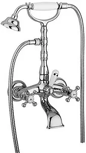 Смеситель для ванны Paffoni Belinda хром/белый FBLV022CR Смеситель для ванны Paffoni Belinda хром/белый FBLV022CR, 1