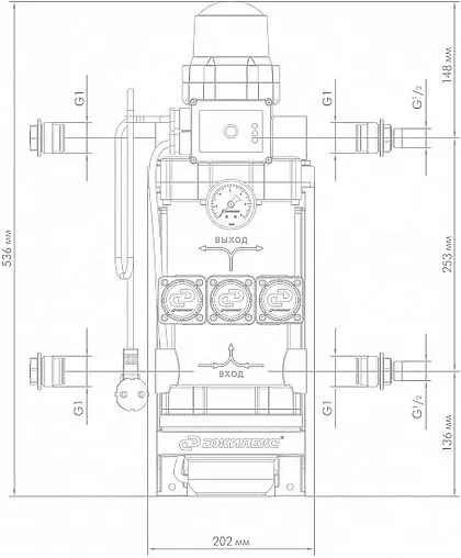 Насос для повышения давления Джилекс Комфорт Про 80/40 4004