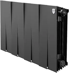 Радиатор биметаллический 8 секций Royal Thermo PianoForte 300 Noir Sable RTPNS30008 Радиатор биметаллический 8 секций Royal Thermo PianoForte 300 Noir Sable RTPNS30008, 1