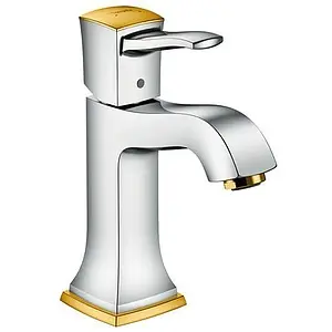 Смеситель для раковины Hansgrohe Metropol Classic 110 хром/золото 31300090 Смеситель для раковины Hansgrohe Metropol Classic 110 хром/золото 31300090, 1
