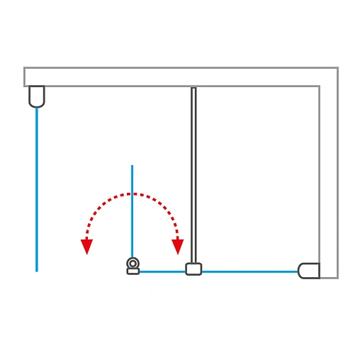 Душевое ограждение 800мм прозрачное стекло Roltechnik Tower Line TBS/800 746-8000000-00-02