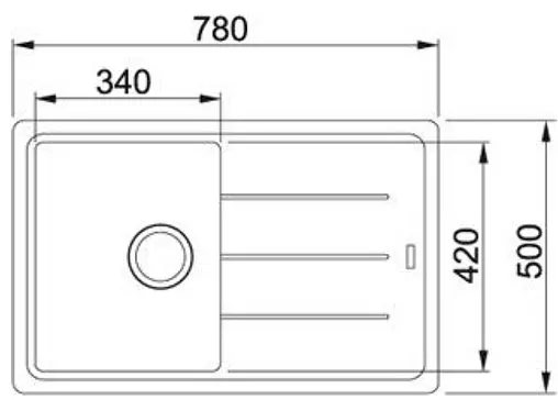 Мойка кухонная Franke Basis BFG 611-78 миндаль 114.0313.332