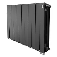 Радиатор биметаллический 12 секций нижнее правое подключение Royal Thermo PianoForte 500 VR80 Noir Sable RTPBVR803050012 Радиатор биметаллический 12 секций нижнее правое подключение Royal Thermo PianoForte 500 VR80 Noir Sable RTPBVR803050012
