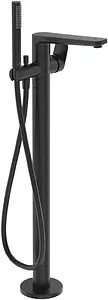 Смеситель для ванны напольный Ideal Standard Tonic II чёрный матовый/хром A6347XG Смеситель для ванны напольный Ideal Standard Tonic II чёрный матовый/хром A6347XG, 1
