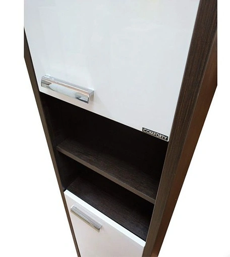 Шкаф-пенал напольный Comforty Барселона 40 белый/венге 00003128626CF