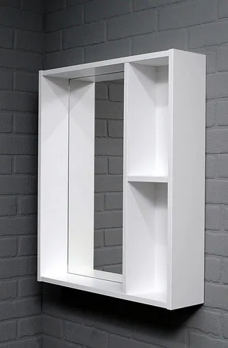 Шкаф-зеркало Айсберг Агата 60 белый DA6702HZ