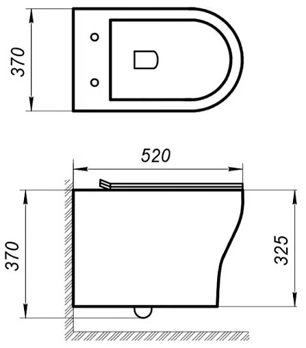 Унитаз подвесной безободковый BelBagno Acqua белый BB340CHR Унитаз подвесной безободковый BelBagno Acqua белый BB340CHR