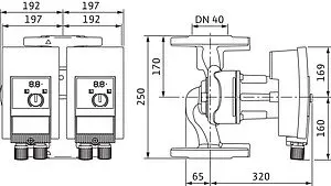 Насос циркуляционный Wilo Yonos MAXO-D 40/0.5-16 2120666, 4
