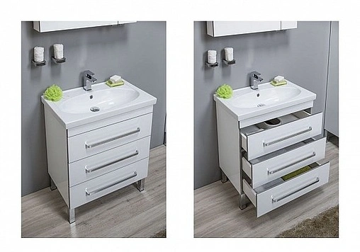 Тумба под умывальник напольная Aquanet Сиена 70 белый 00189225