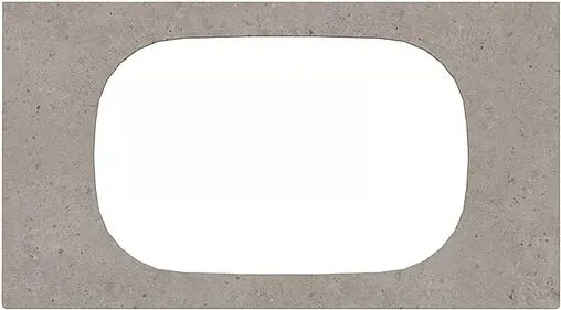 Столешница Kerama Marazzi Magica 90 серый матовый MA.2.0.SG519920R\90