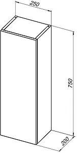 Шкаф Aquanet Вега 25 белый глянец 00329127 Шкаф Aquanet Вега 25 белый глянец 00329127, 2