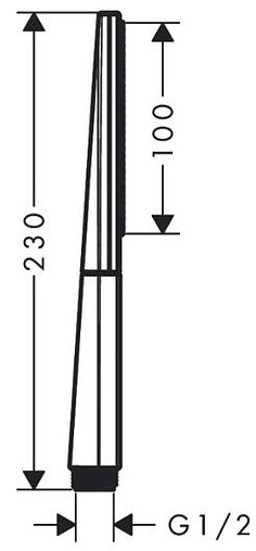 Лейка ручного душа Hansgrohe Rainfinity 100 1jet белый матовый/графит 26866700