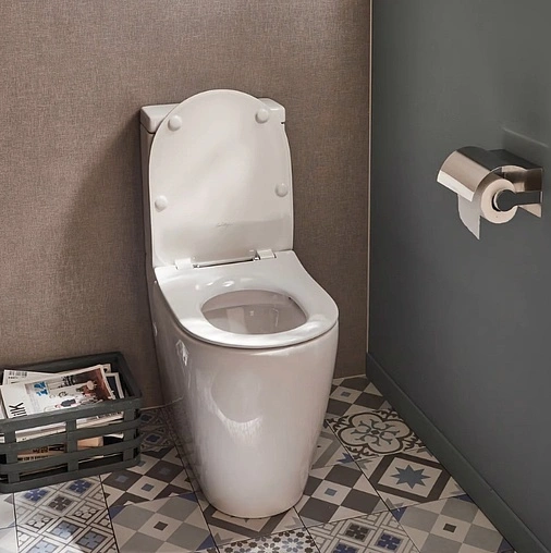 Унитаз-компакт безободковый Jacob Delafon Soprano Rimless белый UJAK102-0+ETAK212-0