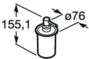 Дозатор для жидкого мыла Roca Twin хром 816704001, 2