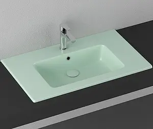 Раковина ISVEA SistemaT 81.5 мятный 10SL51081SV-2T Раковина ISVEA SistemaT 81.5 мятный 10SL51081SV-2T, 1