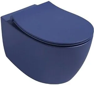 Унитаз подвесной безободковый ISVEA Sentimenti Neo Vortex синий матовый 10AR02013-2Z Унитаз подвесной безободковый ISVEA Sentimenti Neo Vortex синий матовый 10AR02013-2Z, 1