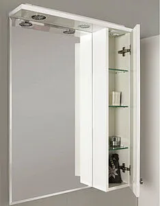 Шкаф-зеркало Aquaton Лиана 60 R белый 1A162702LL01R, 5