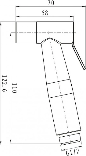 Гигиенический душ BelBagno Nova хром матовый BB-BFS1-IN
