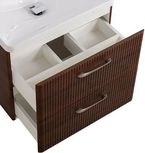Тумба-умывальник подвесная BelBagno DUE 50 Noce DUE-500-2C-SO-NOCE-P+BB-8076-3-50