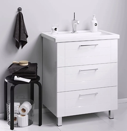 Тумба-умывальник подвесная Aqwella Manchester 80 белый MAN01082+4640021064733