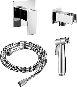 Гигиенический душ со смесителем Aquanet хром 00188197, 1