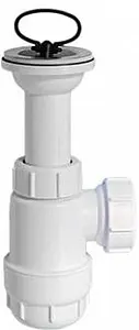 Сифон бутылочный для раковины Mc Alpine белый MRW2L Сифон бутылочный для раковины Mc Alpine белый MRW2L, 1