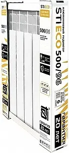 Радиатор алюминиевый 6 секций STI ECO RUS AL 500/100 Радиатор алюминиевый 6 секций STI ECO RUS AL 500/100, 4