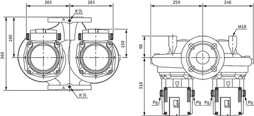 Насос циркуляционный Wilo TOP-SD 80/20-DM 2165572