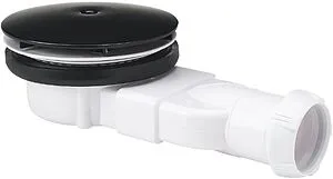 Сифон для душевого поддона Wirquin Slim чёрный матовый 30722861, 1