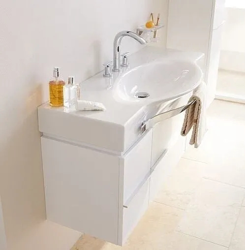 Тумба-умывальник подвесной Laufen Palace 120 белый матовый 4.0130.2.075.463.R+8.1170.4.000.104.R