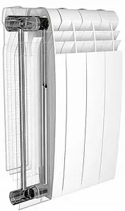 Радиатор биметаллический 6 секций Royal Thermo BiLiner 350 Noir Sable RTBNS35006 Радиатор биметаллический 6 секций Royal Thermo BiLiner 350 Noir Sable RTBNS35006, 5