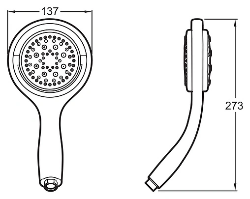 Лейка ручного душа Jacob Delafon Flipside хром E17493-CP