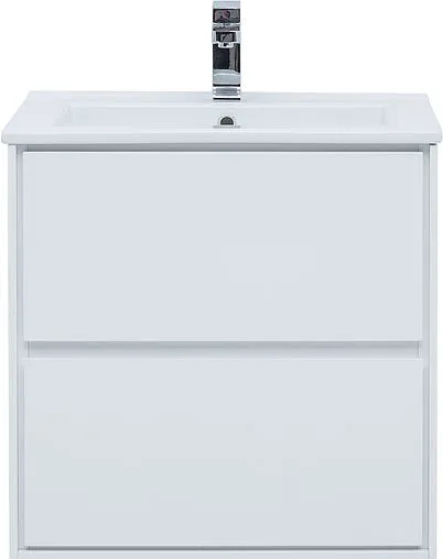 Тумба под умывальник подвесная Aquanet Милан 65 белый глянец 00339965