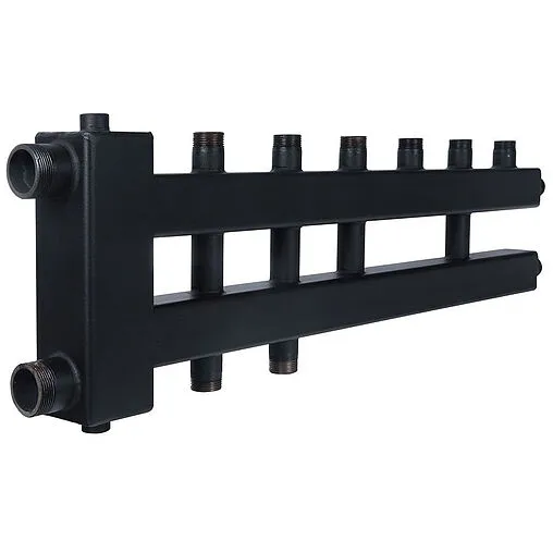 Распределительный коллектор 5 контуров с гидрострелкой 1½&quot;н x 1&quot;н Rommer RDG-0018-024035