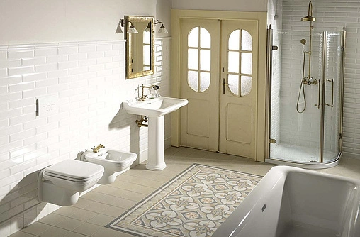 Биде подвесное Kerasan Waldorf белый 4125K1bi/cr*1