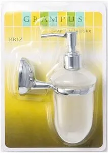Дозатор для жидкого мыла Grampus Briz хром GR-3012 Дозатор для жидкого мыла Grampus Briz хром GR-3012, 3