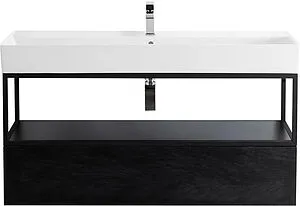 Консоль с умывальником подвесная Cezares Cadro 120 чёрный CADRO-120/46/30-1C-SO-MET-ST+CADRO-120-MENS-NERO+CADRO-120-1C-SO-NR-BLUM Консоль с умывальником подвесная Cezares Cadro 120 чёрный CADRO-120/46/30-1C-SO-MET-ST+CADRO-120-MENS-NERO+CADRO-120-1C-SO-NR-BLUM, 1