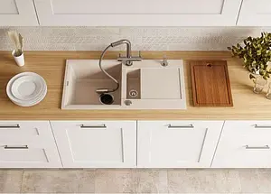 Мойка кухонная Omoikiri Sakaime 86-2-WH белый 4993129, 3